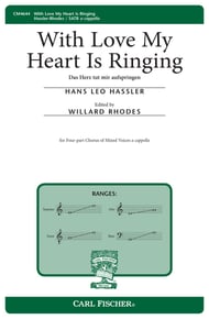 With Love My Heart Is Ringing SATB choral sheet music cover Thumbnail